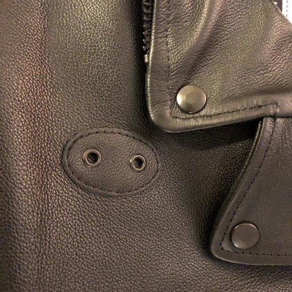 Brand New Police Leather Motorcycle Jacket
